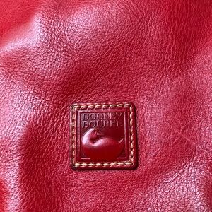 Genuine red leather Dooney & Bourke satchel bag. Excellent condition!